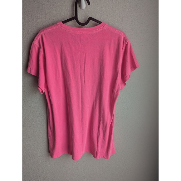 Madeworn tee size XS Rolling Stones '89 multi tongue hot pink‎ distressed RARE - Picture 4 of 9